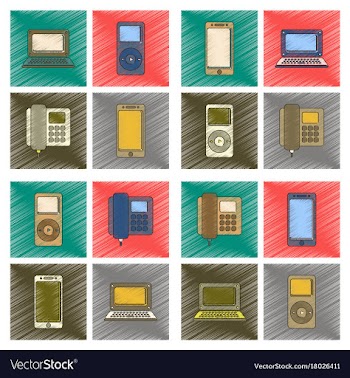 Assembly flat shading style icon office music vector image