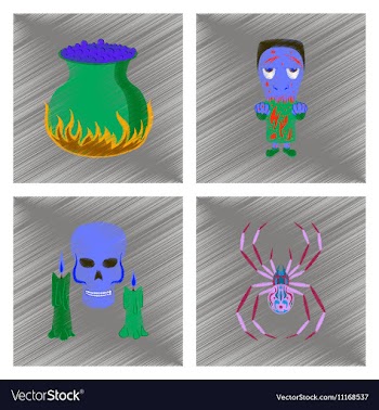 Assembly flat shading style icon potion cauldron vector image