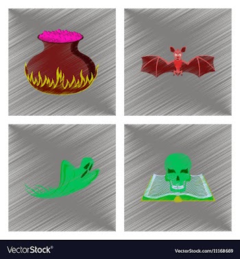 Assembly flat shading style icon potion cauldron vector image