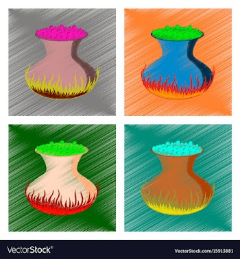 Assembly flat shading style icon potion cauldron vector image