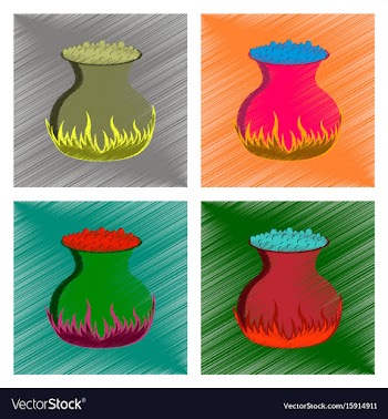 Assembly flat shading style icon potion cauldron vector image