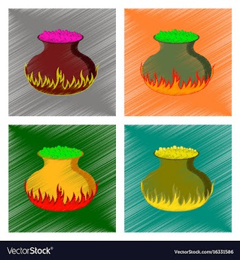 Assembly flat shading style icon potion cauldron vector image