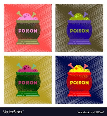 Assembly flat shading style icon potion cauldron vector image