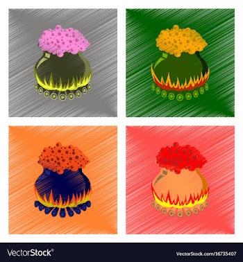 Assembly flat shading style icon potion cauldron vector image