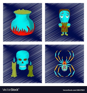 Assembly flat shading style icon potion cauldron vector image