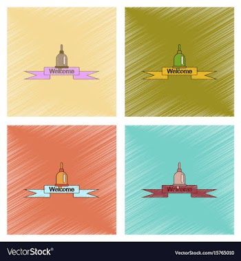 Assembly flat shading style icon school bell vector image