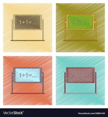 Assembly flat shading style icon school blackboard vector image