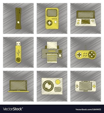 Assembly flat shading style icon technology game vector image