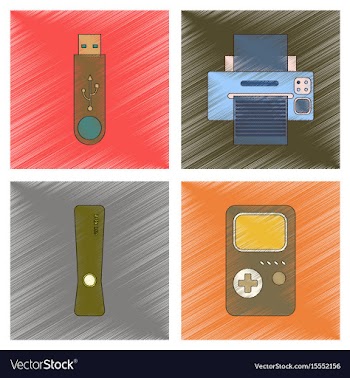 Assembly flat shading style icon technology game vector image