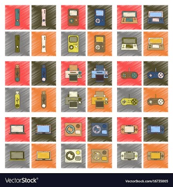 Assembly flat shading style icon technology game vector image