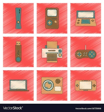 Assembly flat shading style icon technology game vector image