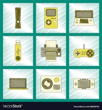 Assembly flat shading style icon technology game vector image