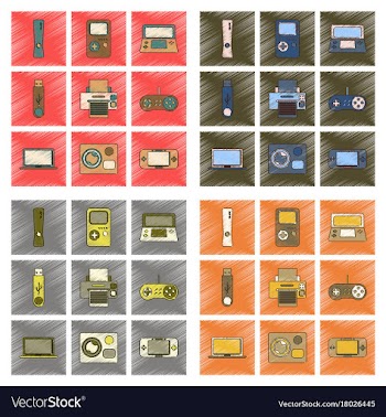 Assembly flat shading style icon technology game vector image