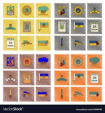 Assembly flat shading style icon ukraine vector image