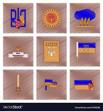 Assembly flat shading style icon ukraines vector image