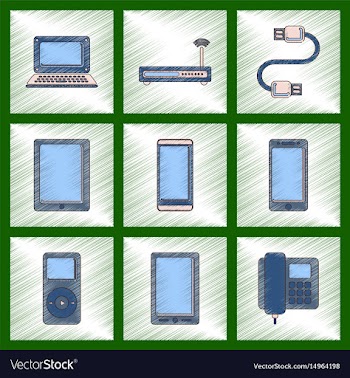 Assembly flat shading style icon wi fi modem vector image