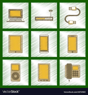 Assembly flat shading style icon wi fi modem vector image