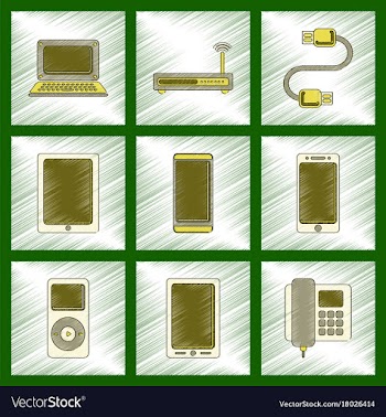 Assembly flat shading style icon wi fi modem vector image