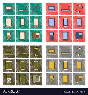 Assembly flat shading style icon wi fi modem vector image