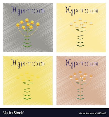 Assembly flat shading style icon wild plant vector image