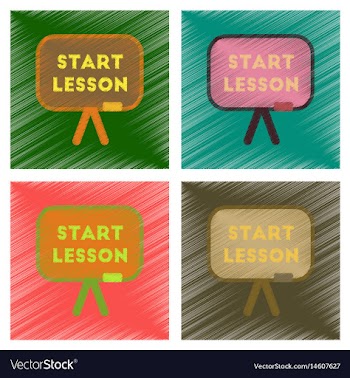 Assembly flat shading style icons board start vector image