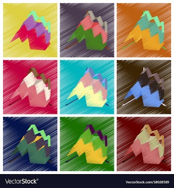 Assembly flat shading style icons economic graphs vector image