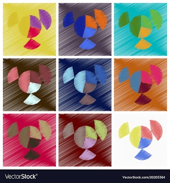 Assembly flat shading style icons economic graphs vector image