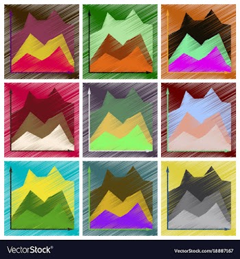 Assembly flat shading style icons financial vector image