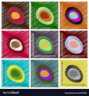 Assembly flat shading style icons graph vector image