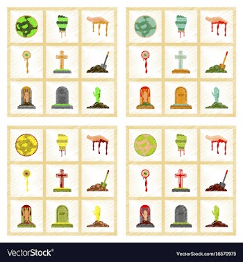 Assembly flat shading style icons halloween full vector image
