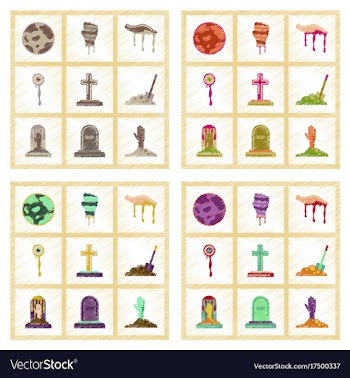 Assembly flat shading style icons halloween full vector image