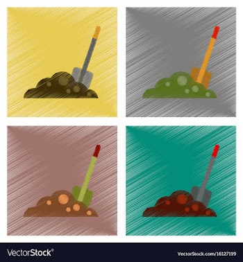 Assembly flat shading style icons halloween plot vector image