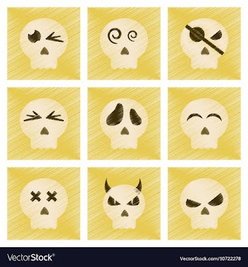 Assembly flat shading style icons halloween vector image