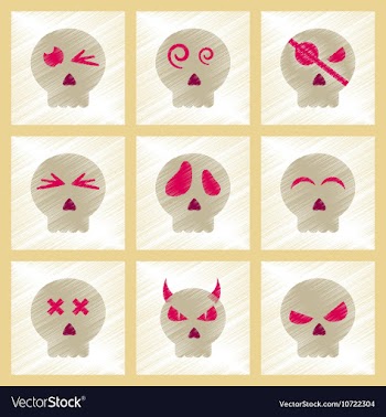 Assembly flat shading style icons halloween vector image