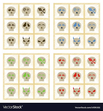 Assembly flat shading style icons halloween vector image