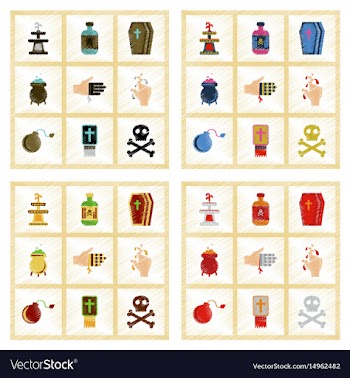 Assembly flat shading style icons halloween vector image