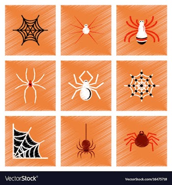 Assembly flat shading style icons halloween vector image