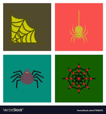 Assembly flat shading style icons halloween vector image