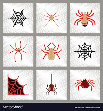 Assembly flat shading style icons halloween vector image