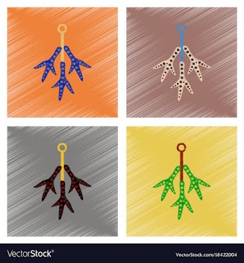 Assembly flat shading style icons halloween vector image