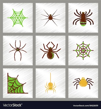 Assembly flat shading style icons halloween vector image