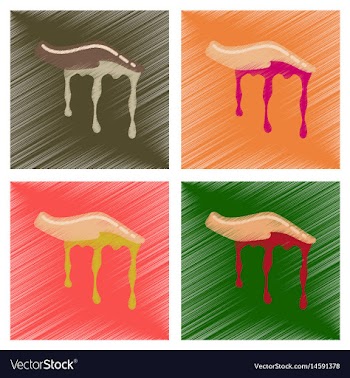 Assembly flat shading style icons halloween zombie vector image