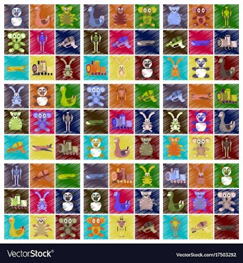 Assembly flat shading style icons kids toys vector image
