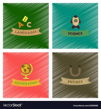 Assembly flat shading style icons rocket science vector image