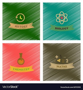Assembly flat shading style icons school history vector image