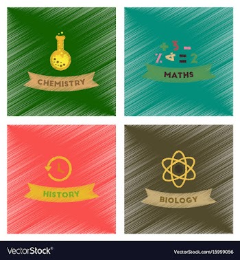 Assembly flat shading style icons school history vector image