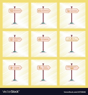 Assembly flat shading style icons University vector image