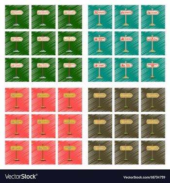 Assembly flat shading style icons university vector image