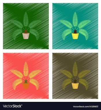 Assembly flat shading style natural vector image