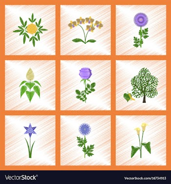Assembly flat shading style plant flower paeonia vector image